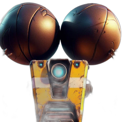 robot, mask, weapon, 3d render transparent PNG cut-out