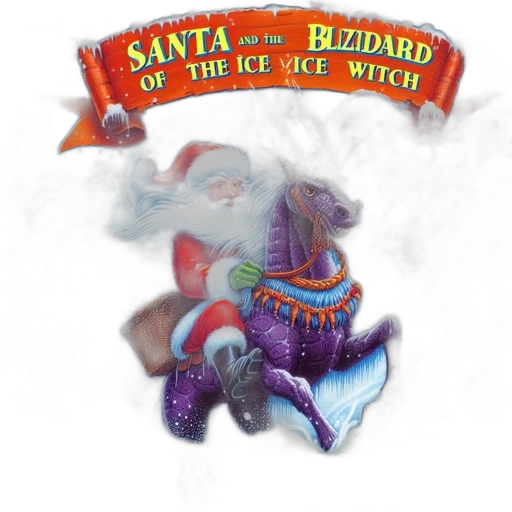 concept art, fantasy art, santa, rides transparent PNG cut-out