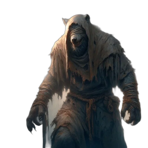 creature, animal, mask, staff transparent PNG cut-out