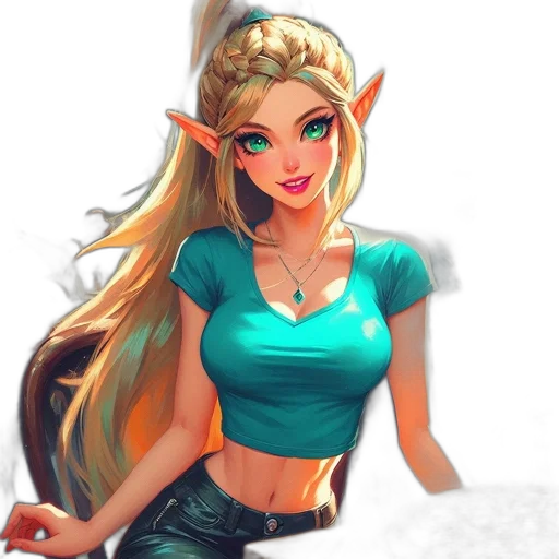 dress, staff, fantasy art, pixel art transparent PNG cut-out