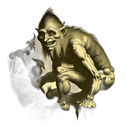 creature, staff, mask, animal transparent PNG cut-out