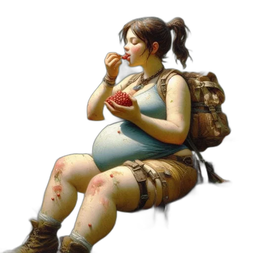 food, concept art, fantasy art, oil painting transparent PNG cut-out