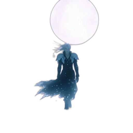 umbrella, dress, creature, staff transparent PNG cut-out