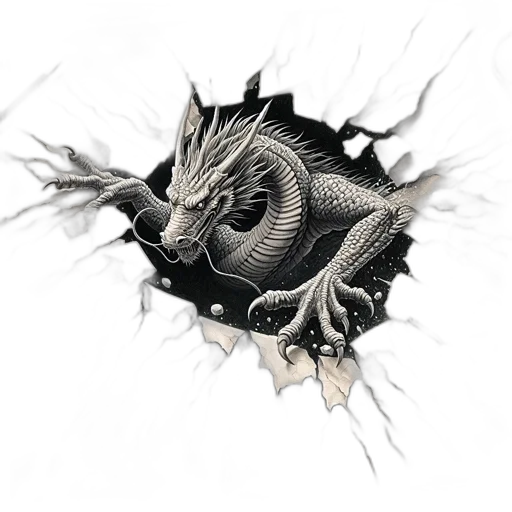 dragon, creature, animal, staff transparent PNG cut-out