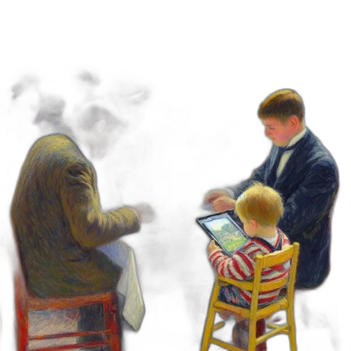 robot, furniture, oil painting, concept art transparent PNG cut-out