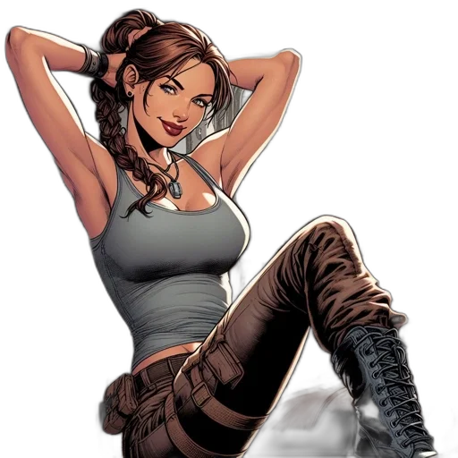 comic book art, concept art, cartoon, fantasy art transparent PNG cut-out
