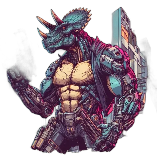 dragon, robot, creature, concept art transparent PNG cut-out