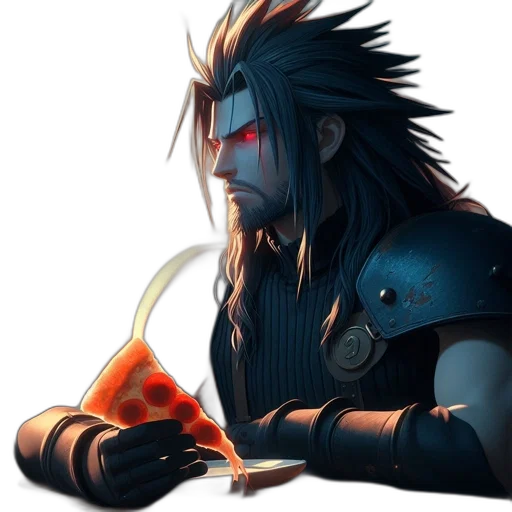 mask, dragon, sword, staff transparent PNG cut-out