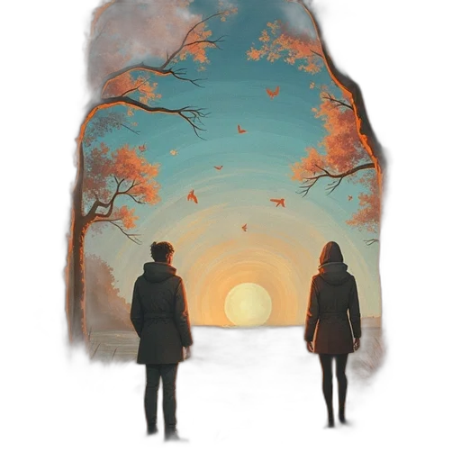 jacket, umbrella, dress, concept art transparent PNG cut-out