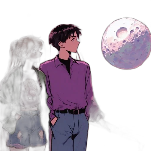 jacket, creature, concept art, watercolor transparent PNG cut-out