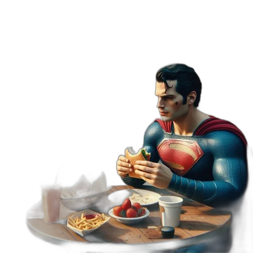food, robot, comic book art, concept art transparent PNG cut-out