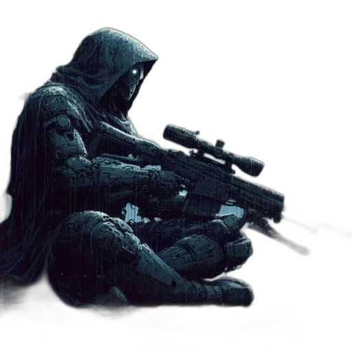 weapon, jacket, mask, concept art transparent PNG cut-out
