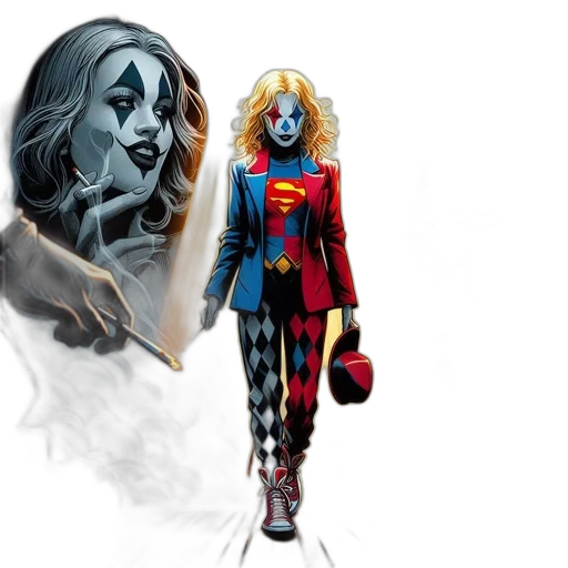 comic book art, concept art, female, character transparent PNG cut-out