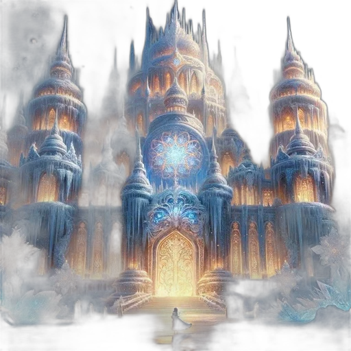 fantasy art, concept art, watercolor, 3d render transparent PNG cut-out