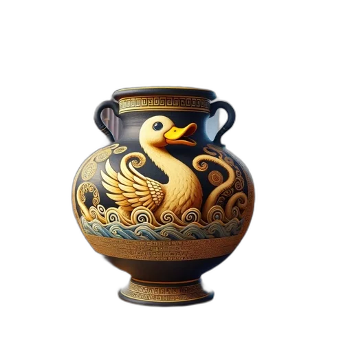 dragon, bottle, jewelry, 3d render transparent PNG cut-out
