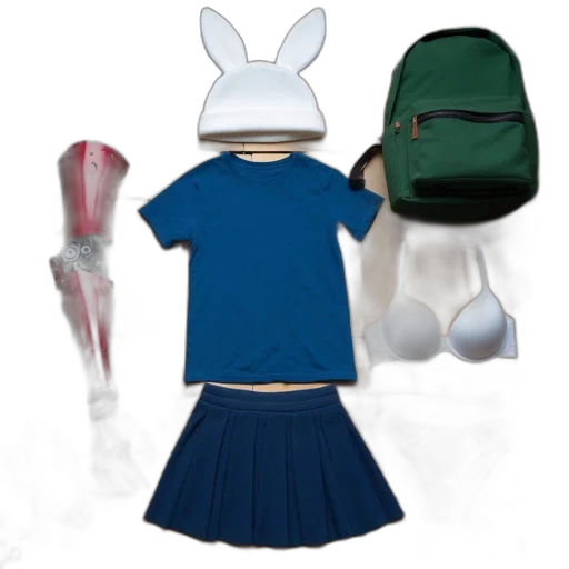 3d render, concept art, anime, blue transparent PNG cut-out