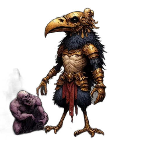 staff, creature, concept art, fantasy art transparent PNG cut-out
