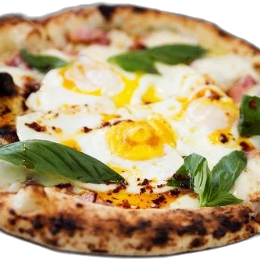 food, delicious, pizza, topped transparent PNG cut-out