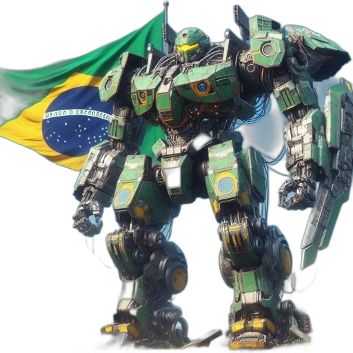 robot, weapon, concept art, 3d render transparent PNG cut-out
