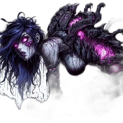 creature, dragon, hair, mask transparent PNG cut-out