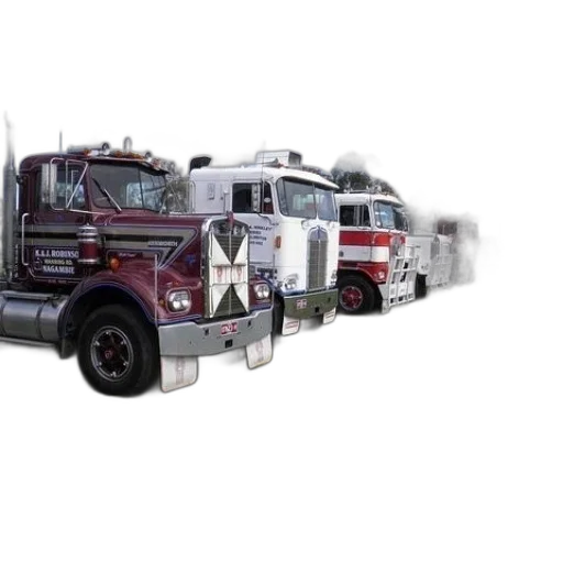 concept art, 3d render, row, trucks transparent PNG cut-out