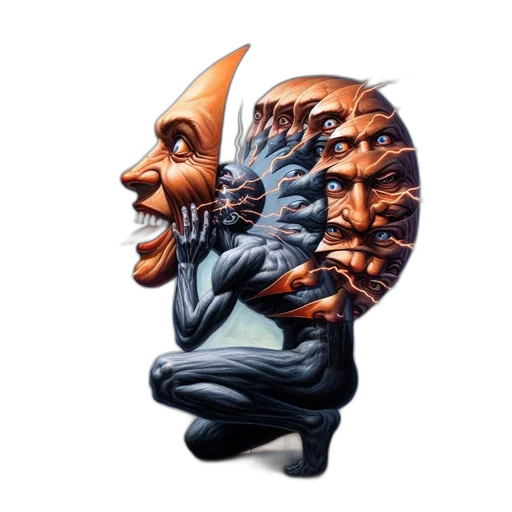 mask, face, crown, creature transparent PNG cut-out