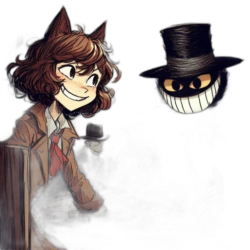 mask, hat, staff, creature transparent PNG cut-out