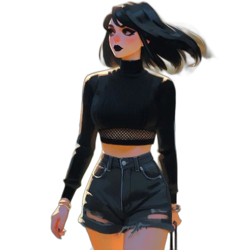 dress, jacket, concept art, cartoon transparent PNG cut-out