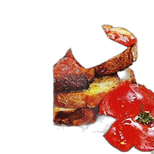 food, crown, photorealistic, 3d render transparent PNG cut-out
