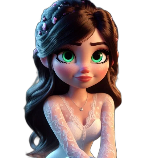 dress, crown, face, jewelry transparent PNG cut-out