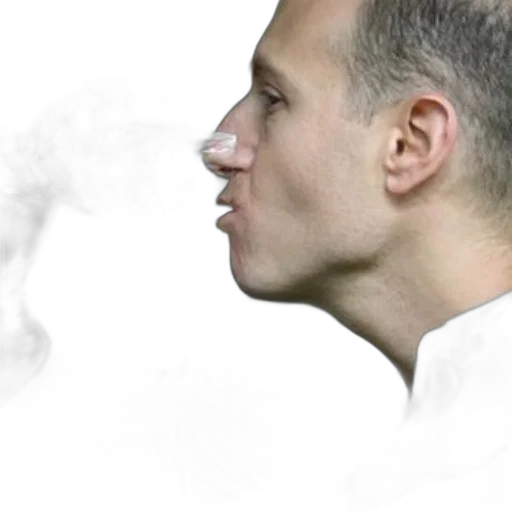 face, mask, photorealistic, fog transparent PNG cut-out