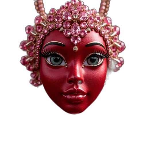 mask, crown, jewelry, face transparent PNG cut-out
