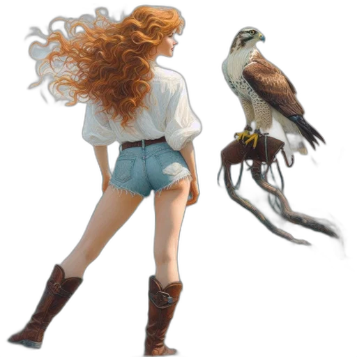 animal, concept art, fantasy art, 3d render transparent PNG cut-out
