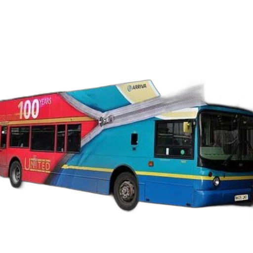 3d render, concept art, photorealistic, double-decker transparent PNG cut-out