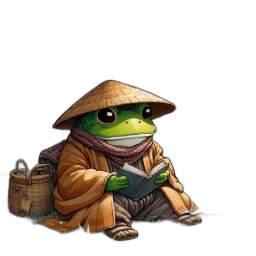 hat, staff, dragon, jacket transparent PNG cut-out