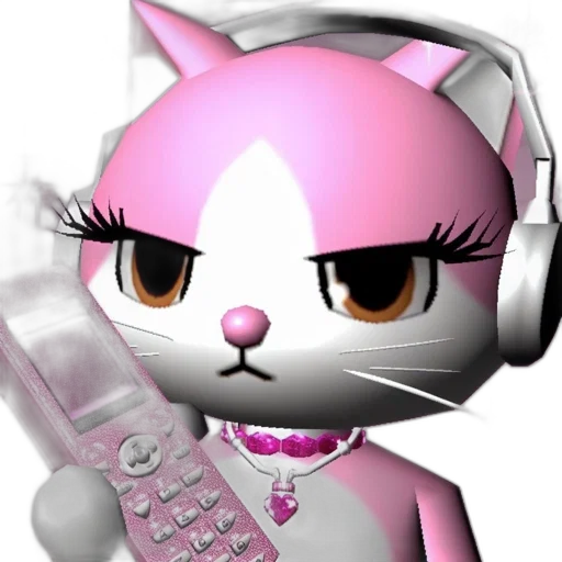 staff, vaporwave, cartoon, 3d render transparent PNG cut-out