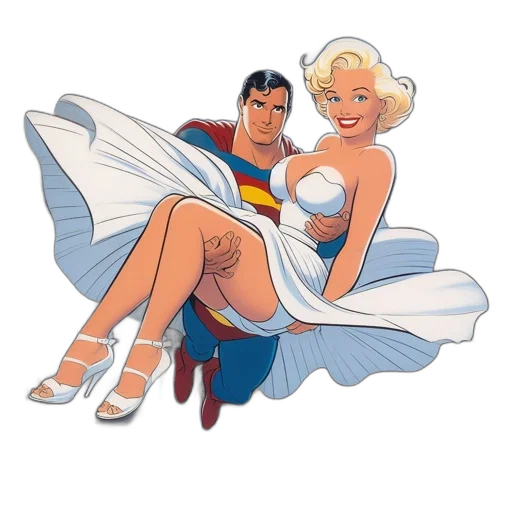dress, comic book art, cartoon, concept art transparent PNG cut-out