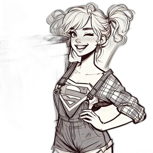 dress, comic book art, concept art, cartoon transparent PNG cut-out