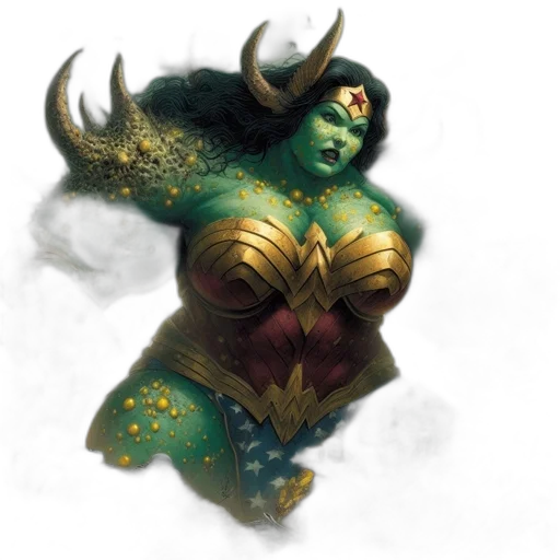 concept art, fantasy art, comic book art, 3d render transparent PNG cut-out