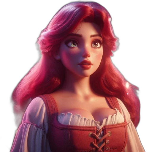 dress, face, crown, fantasy art transparent PNG cut-out