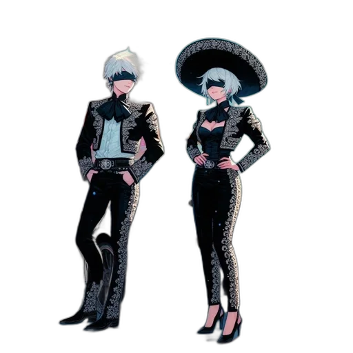 jacket, hat, concept art, 3d render transparent PNG cut-out