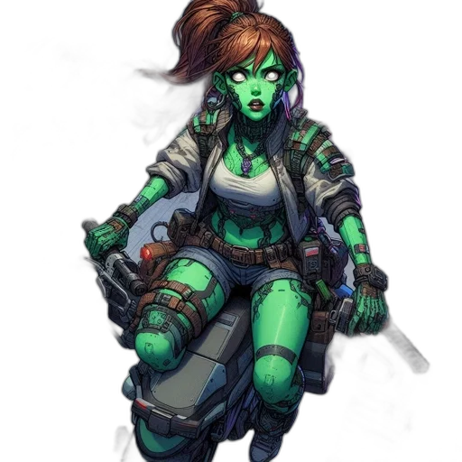 staff, concept art, fantasy art, cyberpunk transparent PNG cut-out