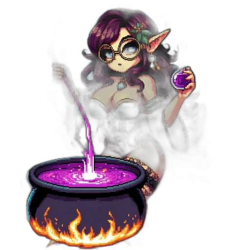 staff, concept art, fantasy art, pixel art transparent PNG cut-out