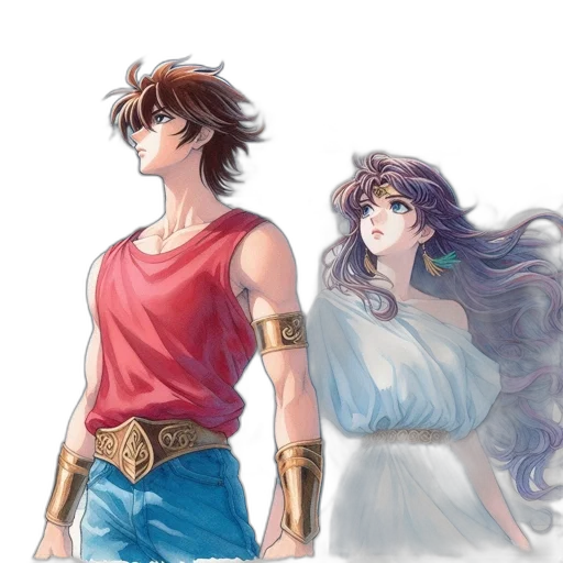 watercolor, fantasy art, anime, concept art transparent PNG cut-out
