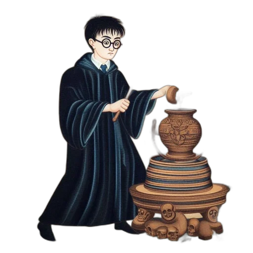 concept art, medieval-inspired, illustration, boy transparent PNG cut-out