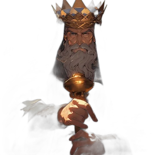 crown, staff, sword, hat transparent PNG cut-out