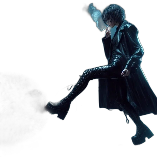jacket, weapon, sword, concept art transparent PNG cut-out
