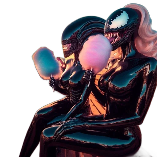 mask, robot, creature, jacket transparent PNG cut-out