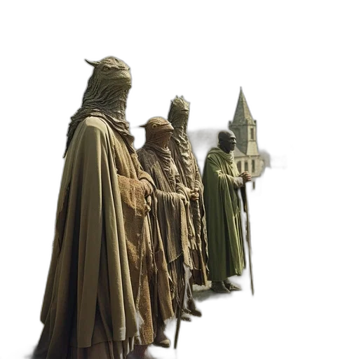 staff, mask, concept art, 3d render transparent PNG cut-out