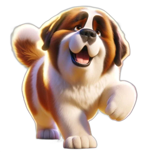 animal, staff, creature, 3d render transparent PNG cut-out